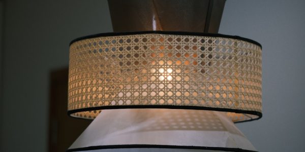 Photo straw pendant lamp