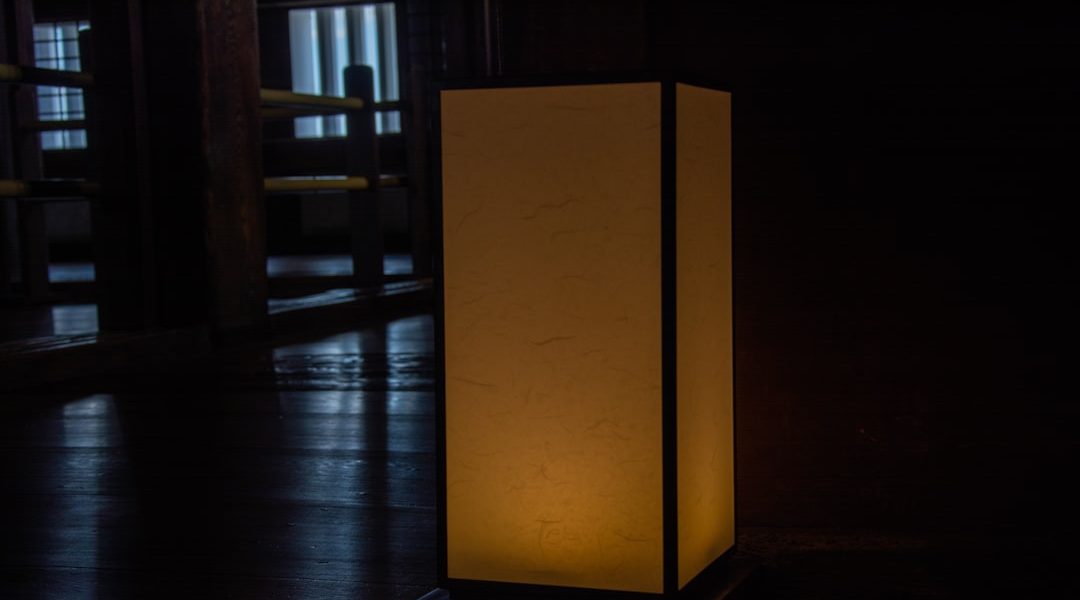 Photo frosted acrylic floor lamp