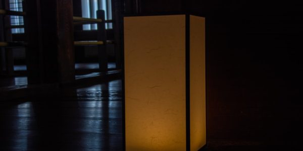 Photo frosted acrylic floor lamp