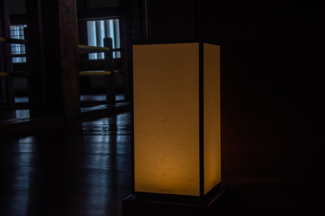 Photo frosted acrylic floor lamp